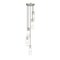 Z-Lite Alton Chandelier, 5-Light, 12 In.W x 14.25 In.H, Brushed Nickel/Clear+Frosted 824P-5R-BN - alternate 1